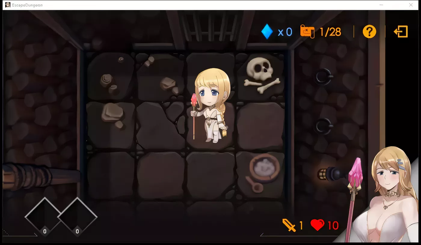 图片[2]-k306 白丝勇者地牢脱出，失败要被怪兽xo[存档]Escape D[0.8G/恶堕RPG/官-acg畅游网