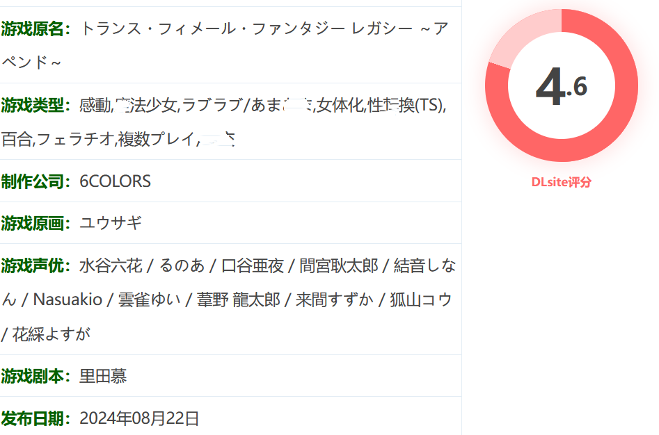 图片[2]-w351  跨性别女性幻想遗产〜追加〜 云翻汉化版 [新作/2.9G]-acg畅游网