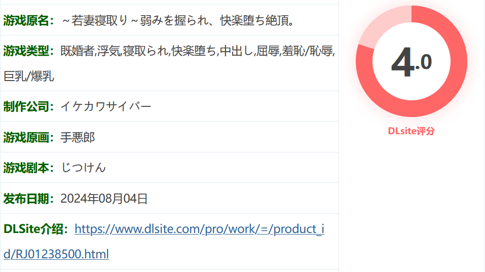 图片[2]-w1360 年轻妻子的寝取～被掌握弱点，沉迷于快感和高巢。挂载AI汉化版 [新作/246.9M]-acg畅游网