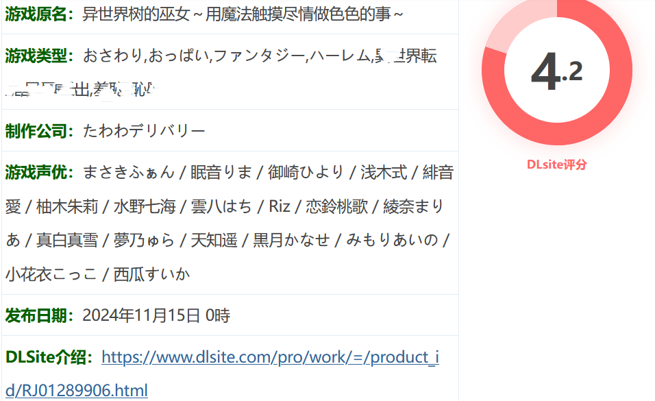 图片[2]-w3189 异世界树的巫女～用魔法触摸尽情做瑟瑟的事～官方中文版+DLC [新作/4.7G]-acg畅游网