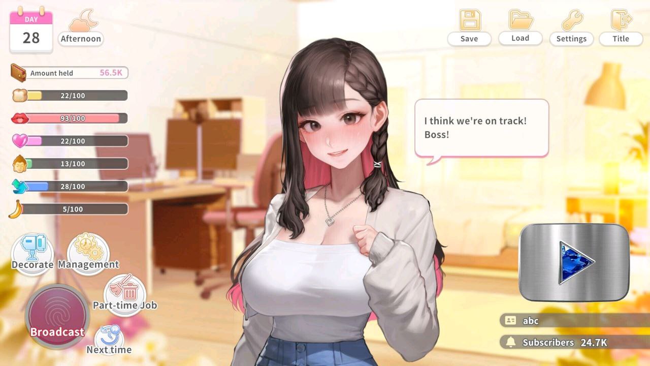 图片[4]-t2153 直播开始！VTuber 训练 Streaming ON! VTuber Training 官方中文步兵版 [新作/700M]-acg畅游网