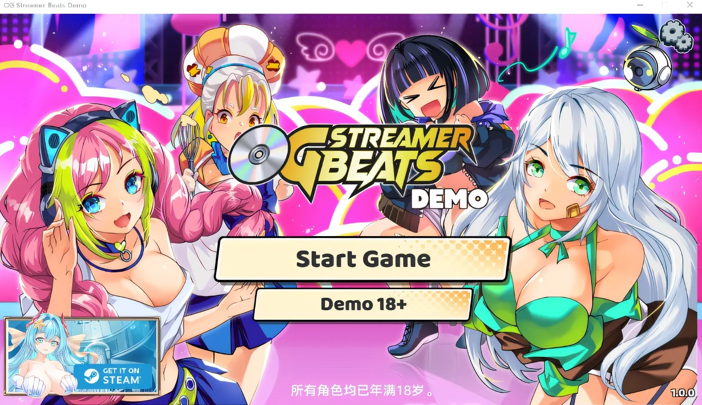 x50343主播计划：节奏出道！ V1.00 Steam官方中文Demo版 [新作/1.7G]-acg畅游网